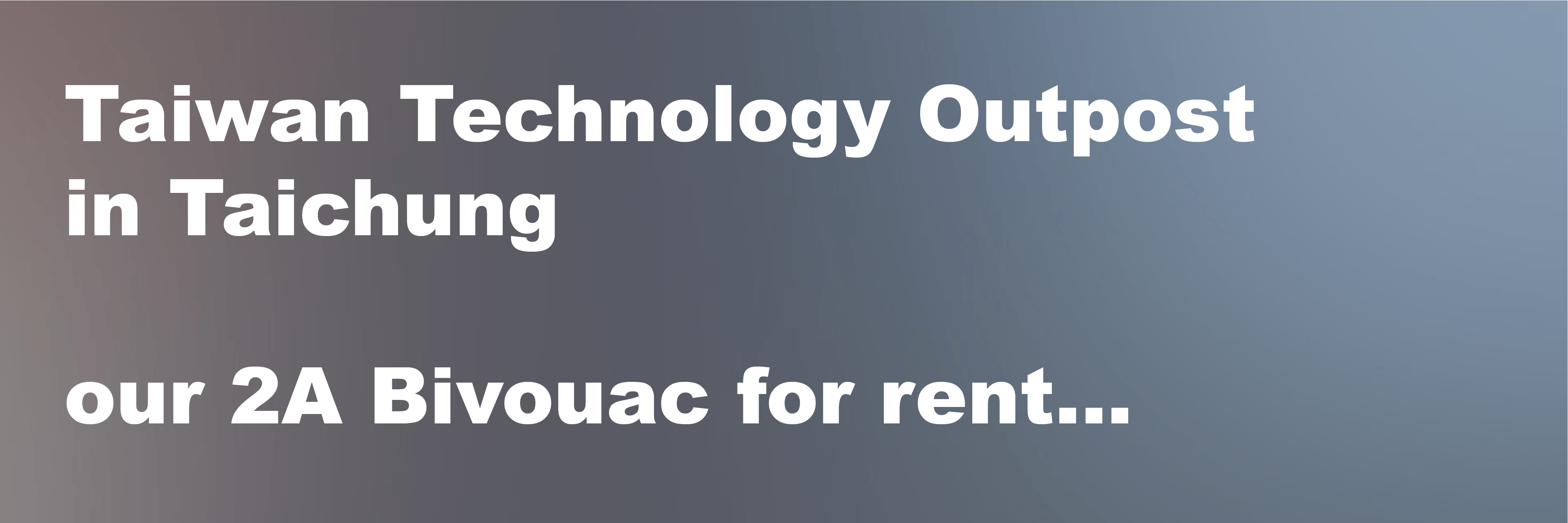 Taiwan Technology Outpost In Taichung Office Rental Bivouac