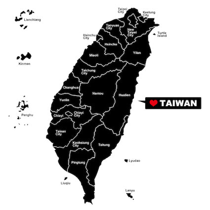 Taiwan Municiple Map Office Rental